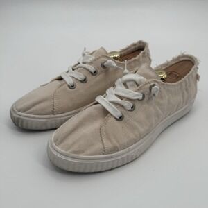 Tommy Bahama Sneakers Womens Size 10 Beige Fabric Slip On‎ No Tie Casual Shoes
